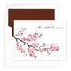 Cherry Blossoms Folded Note Cards Image 4 of 4